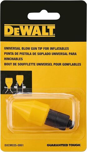 تعمل طرف Dewalt Universal و Flatables Blow ، Max Psi 150 ، على مجموعة واسعة من فوهات التعبئة حتى 11/16 "، تقلل المواد المطاطية عن تسرب التعبئة in Kuwait