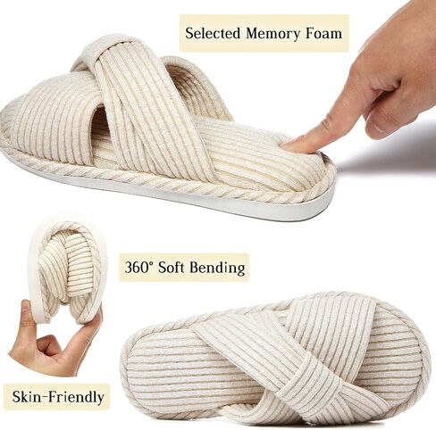 Jerzmy Crossbrand Slippers للنساء ، والذاكرة اللطيفة ، والذاكرة ، والمنزل ، والنعال ، والسيدات ، والسيدات ، والسيدات. in Saudi Arabia