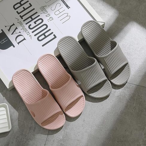Shower Slippers for Women Men, Open-toe Quick Drying Non Slip Lightweight Slippers for Bathroom,House Slipper,Outdoor in Saudi Arabia