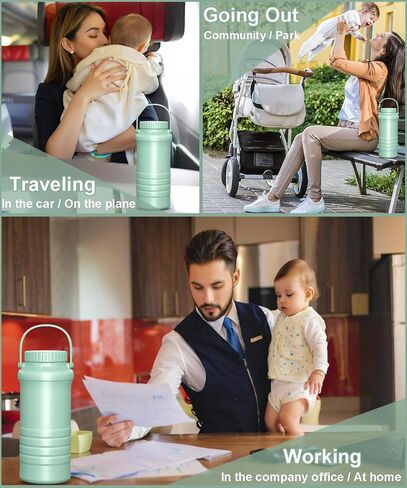 Portable Breast Milk Cooler, 22oz Larger Capacity Breastmilk Chiller for Travel & Outdoor, 360° Cooling Keeps Milk Fresh for 24 Hours with 2pcs Breastmilk Storage Bottle, Breastfeeding Essentials in Saudi Arabia
