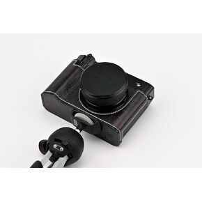 كاميرا جلدية أصلية مصنوعة يدويًا لحالة الفوفيلم GFX100RF/FUJIFILM GFX100RF-الطبقة العليا جسم البقر + لوحة قاعدة معدنية (متحف-ج-أخمرا) in Kuwait