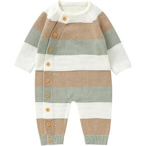 Giraropa Newborn Baby Boy Long Sleeve Romper Bodysuits Coming Home Outfit Duck Jumpsuit Cute Infant Fall Winter Clothes in Kuwait