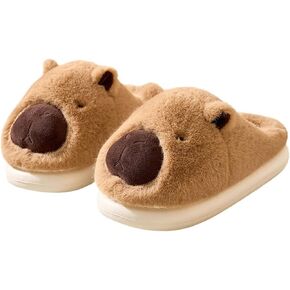 النعال الحيوانية للنساء ، شبشب منزل لطيف للبالغين مع سمكة أسماك القرش الكابيبارا ، أحذية المنزل الشتوية الشتوية مع رغوة الذاكرة ، شرائح غرفة نوم غامضة ، دافئة ناعمة PVC SOLE in Kuwait