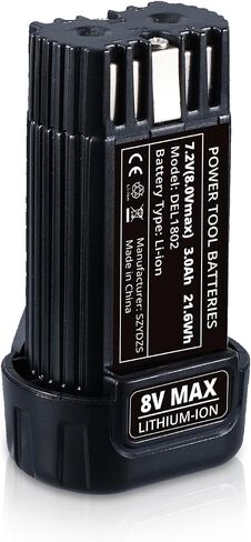 2Pack 3000mAh 8V Replacement for Dewalt Battery Compatible with Dewalt 8V Battery DCB080 Li-ion DCF680N1 DW4390 DCF680N2 DCF680G2 in Saudi Arabia
