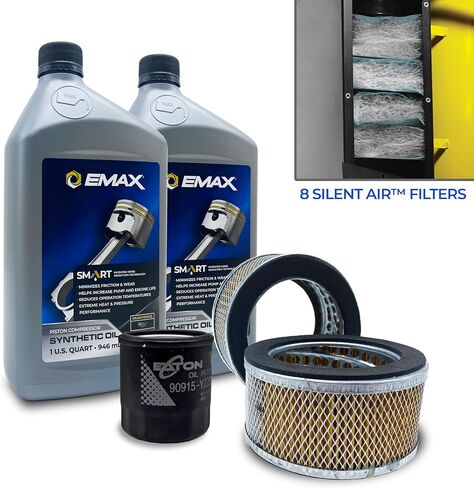طقم صيانة Emax - طقم صيانة مرشح Air Silent Air 5 مع زيت ذكي ومرشحات مطلوبة - EFKIT008AWBS in Saudi Arabia
