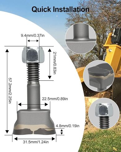 16 Pcs Stump Grinder Teeth Compatible with Yellow Jac-ket Grinder Teeth Replacement in Saudi Arabia