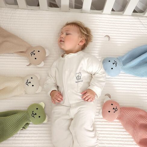Lawkul Baby Blanket Bear Lovey Soft Plush Security بطانية للحيوانات حديثي الوال in Kuwait