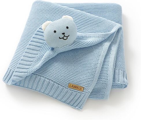 Lawkul Baby Blanket Bear Lovey Soft Plush Security بطانية للحيوانات حديثي الوال in Kuwait