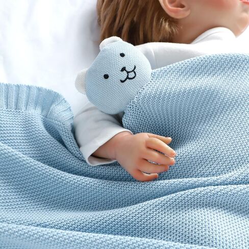 Lawkul Baby Blanket Bear Lovey Soft Plush Security بطانية للحيوانات حديثي الوال in Kuwait