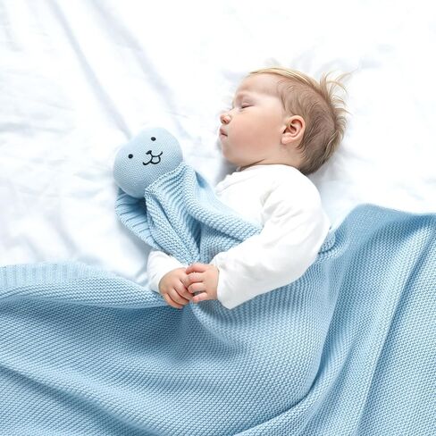 Lawkul Baby Blanket Bear Lovey Soft Plush Security بطانية للحيوانات حديثي الوال in Kuwait