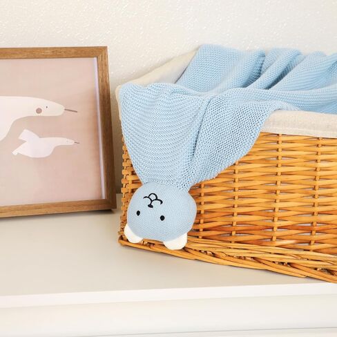Lawkul Baby Blanket Bear Lovey Soft Plush Security بطانية للحيوانات حديثي الوال in Kuwait