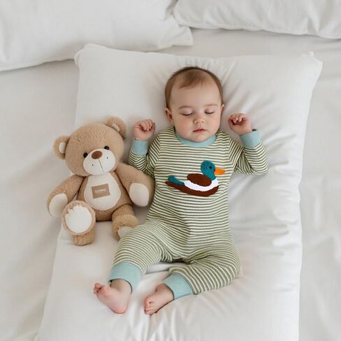 Giraropa Newborn Baby Boy Long Sleeve Romper Bodysuits Coming Home Outfit Duck Jumpsuit Cute Infant Fall Winter Clothes in Kuwait