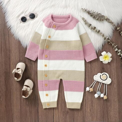 Giraropa Newborn Baby Boy Long Sleeve Romper Bodysuits Coming Home Outfit Duck Jumpsuit Cute Infant Fall Winter Clothes in Kuwait
