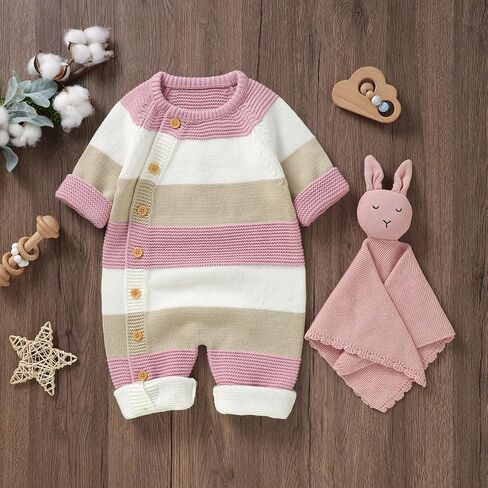 Giraropa Newborn Baby Boy Long Sleeve Romper Bodysuits Coming Home Outfit Duck Jumpsuit Cute Infant Fall Winter Clothes in Kuwait