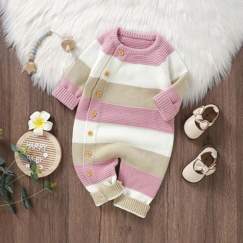 Giraropa Newborn Baby Boy Long Sleeve Romper Bodysuits Coming Home Outfit Duck Jumpsuit Cute Infant Fall Winter Clothes in Kuwait