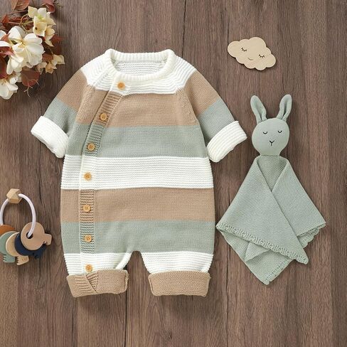 Giraropa Newborn Baby Boy Long Sleeve Romper Bodysuits Coming Home Outfit Duck Jumpsuit Cute Infant Fall Winter Clothes in Kuwait