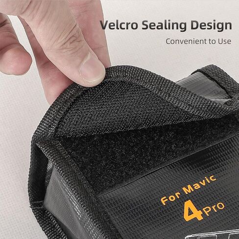 Fireproof Battery Safe Bag for DJI Mavic 4 Pro Accessories, Drone Mavic 4 Pro Battery Storage Guard Safe Pouch for Charge and Storage (For 3 batteries) in Saudi Arabia