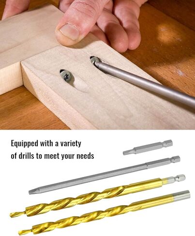 طقم جيج ثقب الجيب ، رقصة المسمار الجيب الصلب المهنية ، محدد موقع ثقب مائل جميع المعدن للأخشاب الصلبة الخشب اللينة ، الرمادي الفضي in Kuwait