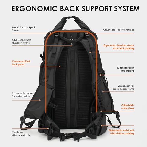 TARION Professional Camera Backpack for Photographers Medium 15L PBL | Quick Top Side Access, 15.6" Laptop Compartment, Tripod Holder, Waterproof Raincover, for Outdoor Hiking Travel in Saudi Arabia