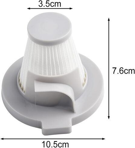 المرشحات البديلة لـ Ionvac Zipvac 8842 8200 3-in-1 مكنسة كهربائية خفيفة الوزن ، مرشحات قابلة للغسل لـ G160 G165 Corded Planer (رمادي 2pcs) in Kuwait