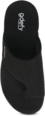 Gravity Defyer Women's GDEFY Etztal Linen Sandal - VersoShock Proven Performance Orthotic Slides in Saudi Arabia