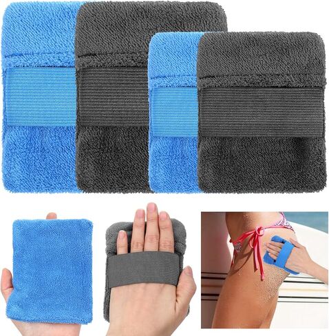 4 Packs Sand Remover for Beach Sand Brush Remover Sands Mitt for Beach Family Summer Vacation Camping Essentials in Saudi Arabia