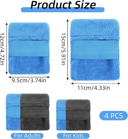 4 Packs Sand Remover for Beach Sand Brush Remover Sands Mitt for Beach Family Summer Vacation Camping Essentials in Saudi Arabia