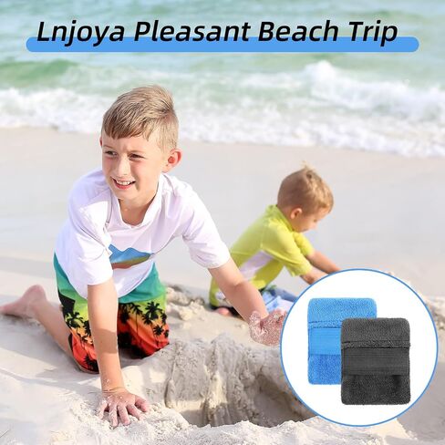 4 Packs Sand Remover for Beach Sand Brush Remover Sands Mitt for Beach Family Summer Vacation Camping Essentials in Saudi Arabia