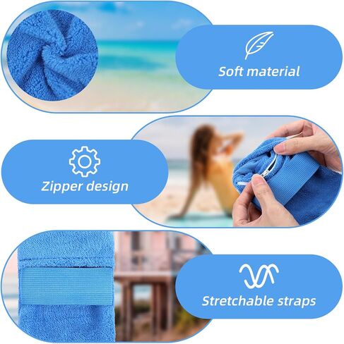4 Packs Sand Remover for Beach Sand Brush Remover Sands Mitt for Beach Family Summer Vacation Camping Essentials in Saudi Arabia