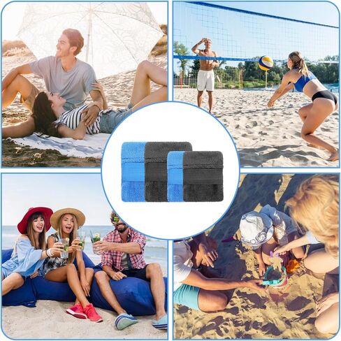 4 Packs Sand Remover for Beach Sand Brush Remover Sands Mitt for Beach Family Summer Vacation Camping Essentials in Saudi Arabia