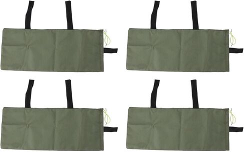 Flood Water Barrier Sand Bags Thickened Heavy Duty Quick Flood Prevention Sandbags for Home Protection 600D Oxford Cloth Canvas Green 4pcs 70x30cm (Zipper Closure) in Saudi Arabia