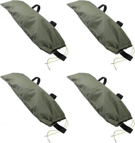 Flood Water Barrier Sand Bags Thickened Heavy Duty Quick Flood Prevention Sandbags for Home Protection 600D Oxford Cloth Canvas Green 4pcs 70x30cm (Zipper Closure) in Saudi Arabia