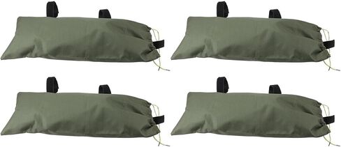 Flood Water Barrier Sand Bags Thickened Heavy Duty Quick Flood Prevention Sandbags for Home Protection 600D Oxford Cloth Canvas Green 4pcs 70x30cm (Zipper Closure) in Saudi Arabia