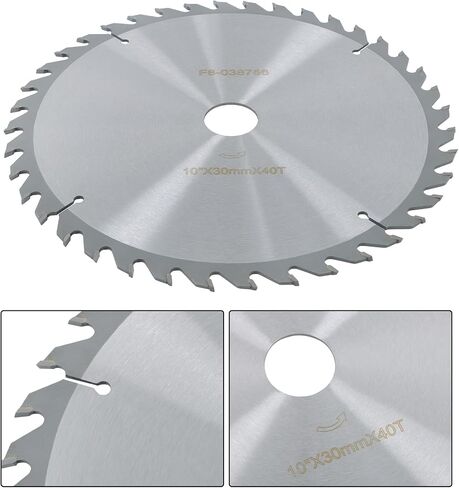 WFLNHB Alloy Woodworking Saw Blade 10 Inch 40 Tooth Circular Saw Blade with 30mm Arbor Hole Fit for Wood, Plywood Smooth Cutting in Saudi Arabia