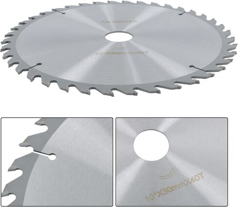 WFLNHB Alloy Woodworking Saw Blade 10 Inch 40 Tooth Circular Saw Blade with 30mm Arbor Hole Fit for Wood, Plywood Smooth Cutting in Saudi Arabia