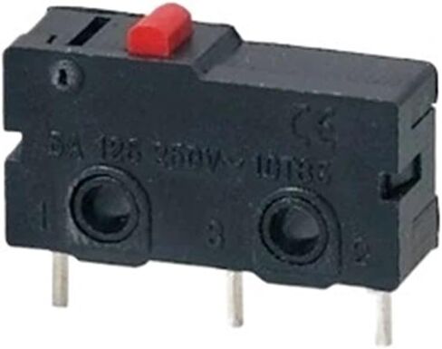 5Pcs Limit Switch NO NC 3 Pins PCB Terminals SPDT 5A 125V 250V 29mm Roller Arc Lever Snap Action Push Microswitches(PCB Without Lever) in Saudi Arabia