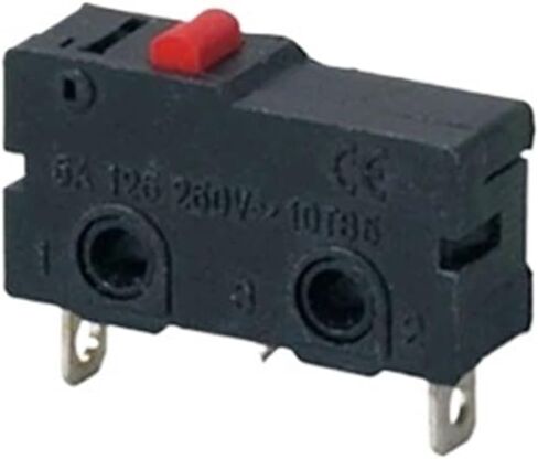 5Pcs Limit Switch NO NC 3 Pins PCB Terminals SPDT 5A 125V 250V 29mm Roller Arc Lever Snap Action Push Microswitches(PCB Without Lever) in Saudi Arabia