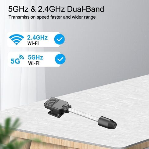 W7 Compact Wireless Smart Camera, 4K Full HD Video, Motion Detection, USB Powered, Pet & Youngsters Monitor, Home Security Camera with 150° Wide Viewing Angle, Remote Playback via App in Saudi Arabia