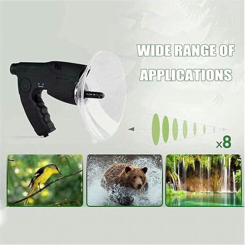 Parabolic Microphone Bionic Ear, Monocular X8 Bionic Ear Magnification Monocular Sound Amplifier, Nature Observing and Listening Digital Device in Saudi Arabia
