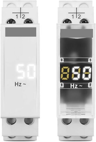 DIN Rail Fense Frege Meter AC 0-99Hz مؤشر مقياس معياري LED DIGHTIVE 110V 230V (ليست شفافة) in Kuwait