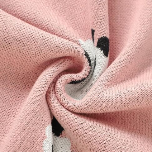 Neiwech Baby Swaddle Blanket Boy Girl Cotton Knit Soft Cozy Lightweight Receiving Crib Stroller Nursery Blankets for Newborn Infants Toddlers Pink in Kuwait