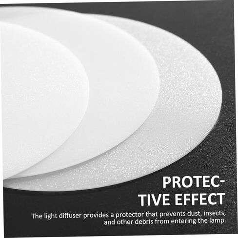 6 أجهزة كمبيوتر LED LED سقف ضوء الناشر يغطى عاكس الضوء 5 بوصات قابلة للتعديل إكسسوارات النصاف الصوتية المتجمد قلادة الناشر للديكور المنزلي سهلة التثبيت in Kuwait