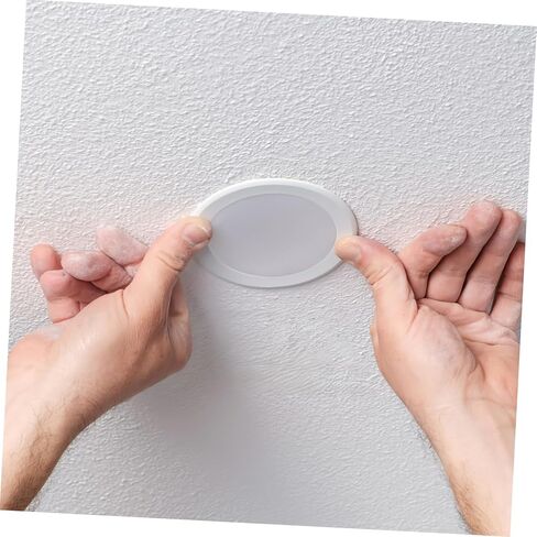 6 أجهزة كمبيوتر LED LED سقف ضوء الناشر يغطى عاكس الضوء 5 بوصات قابلة للتعديل إكسسوارات النصاف الصوتية المتجمد قلادة الناشر للديكور المنزلي سهلة التثبيت in Kuwait
