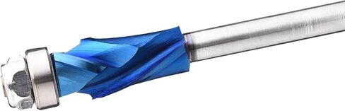 VIC023 Carbide Compression Compression Flush Flush Trim Bit 1/4 Shank 1/2 بوصة قطع DIA ، بت من النماذج من النمط الحامل السفلي لتتخلي عن تجديد الأعمال الخشبية (1/4 "S*1/2" D*1 "CL*3-1/8" OVL) in Saudi Arabia