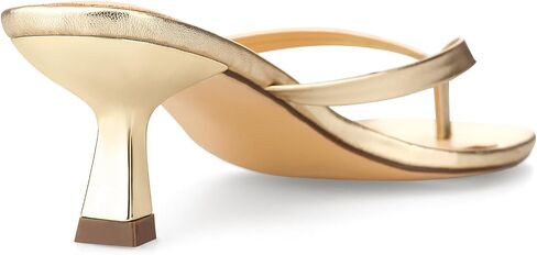 Kitten Heel Thong Flip Flops for Women, 2.5in Square Open Toe Sandals | Comfy kitten heel, cushioned footbed, non-slip sole; great for casual formal wear, dates, weddings, parties and summer trips in Saudi Arabia