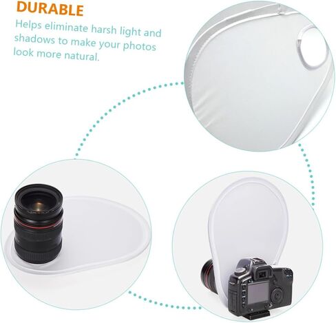 Mikikit Foldable Photography Reflector Soft Light Diffuser Board for Still Life Portable Reflective Panel for Jewelry Food Cosmetic and Product Photography Accessories in Saudi Arabia
