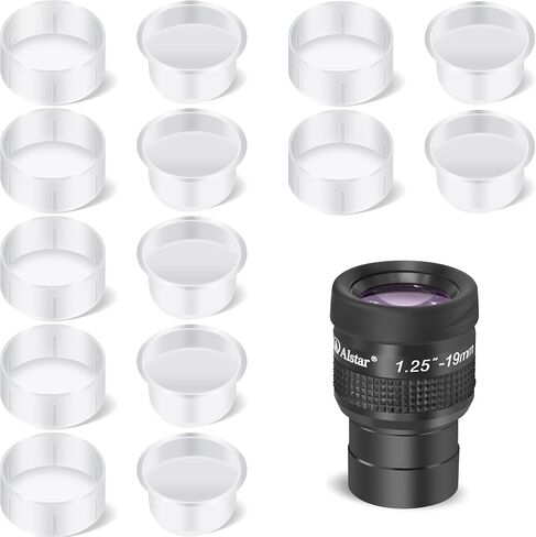 Alstar 1.25 inch Flat Field 19mm Telescope Eyepiece - Bundle with - 7 Pair Dust Caps Set in Saudi Arabia
