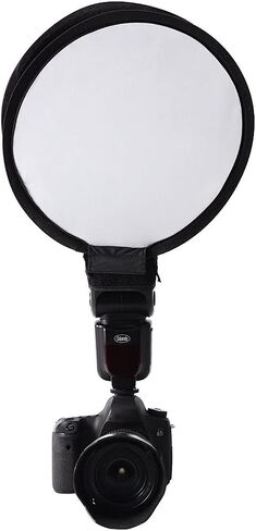 Foldable Flash Diffuser, Mini Portable Round Beauty Dish Flash Diffuser Softbox (30cm) in Kuwait