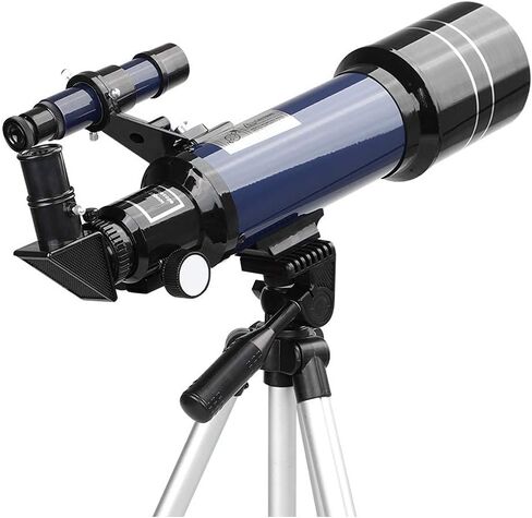 Telescope for Kids Adults Beginners 70mm Aperture 400mm BAK4 Prism FMC Lens Astronomical Refractor Telescope for Astronomy with Smartphone Mount and Tripod and Camera Wire Controller in Kuwait