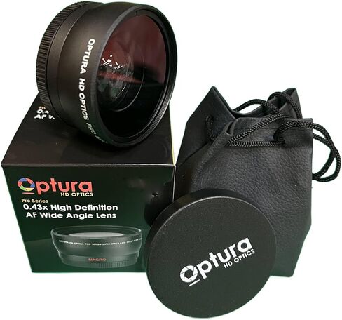 عدسة ماكرو زاوية واسعة 55 مم 0.43x لـ Sony FDR-AX33 و FDR-AX43 و FDR-AX53 و NIGH in Kuwait